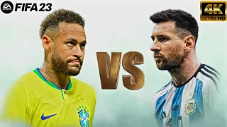 FIFA 23-Brasil vs Argentina-World Cup Final(Neymar vs Messi)Xbox one(4K)