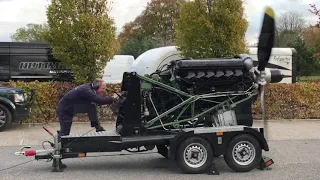 Rolls Royce Merlin Engine Run