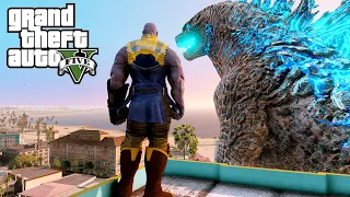 Godzilla vs Thanos Endgame GTA V Mods