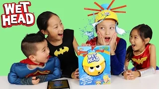 Superhero Wet Head Game Challenge Water Splashing Fun Kids Board Game Ckn Toys