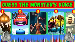 Guess the Monster's Voice: Choo Choo Charles, Skibidi Toilet, Siren Head, Mcqueen Eater Coffin Dance