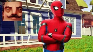 HELLO NEIGHBOR SPIDER-MAN - My New Neighbor Spider-Man Homecoming FULL HISTORY Gameplay Walkthrough