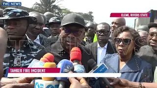 Gov Fubara Visits Scene Of Tanker Explosion, Promises Thorough Investigation