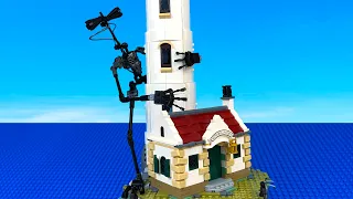 LEGO Siren Head. Horror at the Lighthouse. Horror Short Film | LEGO Stop Motion Animation