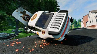 Flip Ramp Rollover Car Crashes #1 BeamNG Drive | WestEast Crashes