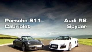 Porsche 911 Cabriolet Vs. Audi R8 Spyder - Fifth Gear
