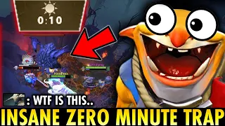 INSANE ZERO MINUTE First Blood Trap - Techies 1 Bait = 3 Fish | Techies Official