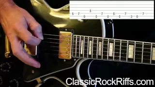 ZZ Top - Just Got Paid lesson, main riff + TAB