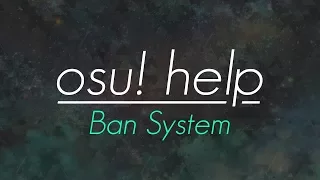 osu!help: Бан Система