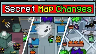 Among Us | All Halloween SECRET MAP CHANGES & Easter Eggs! (Mobile & PC)