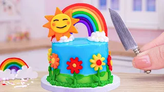 🌈 So Tasty Miniature Buttercream Rainbow Cake Decorating 🌞 | Perfect 1000+ Miniature Ideas Cake