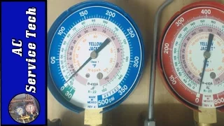 R-22 and R-410A Refrigerant Operating Pressures on Air Conditioning Units!