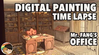 Mr. Fang's Office - Digital Painting Time Lapse