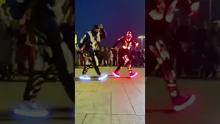 lighting dance😱and robot👽light dance vedio 😱😲 #shorts