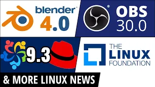 Blender 4, OBS 30, Red Hat, AlmaLinux, €1Million to GNOME & more Linux news