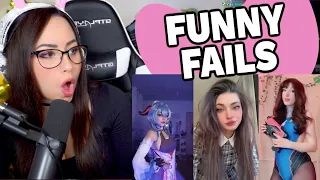 TRY NOT TO LAUGH WATCHING FUNNY FAILS VIDEOS #6 | Bunnymon REACTS