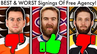 The BEST & WORST NHL Free Agency Signings! (2021 NHL Trade Rumors & Habs/Flyers/Bruins Rankings)