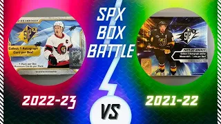 New 2022-23 vs. 2021-22 SPx Hockey Box Battle 🏒