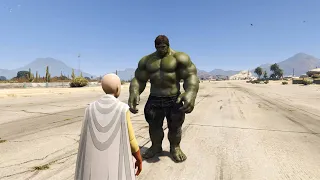 GTA 5 - Saitama VS Hulk