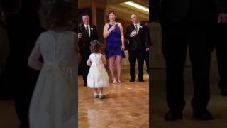 Sara's Flower girl speech steals the show!  She's only 4!