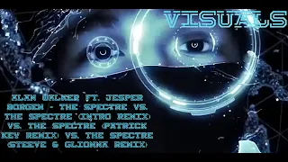 Alan Walker -The spectre (Patrick Key Remix) Vs. The Spectre (Steeve & Glionna Remix) Visualizers 4K
