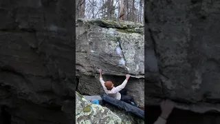 Banner Arete (V5) Paddy Creek, Southwest Missouri Bouldering