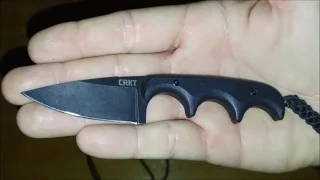 CRKT Minimalist Black Drop Point - First Look and Comparison