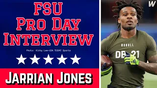 Jarrian Jones FSU Pro Day Interview | FSU Football NFL Draft | Warchant TV #FSU