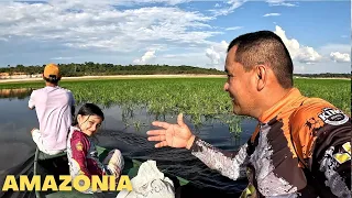 Pescando com a MINHA FILHA na PRAIA DA LUA no Amazonas/pensei que não tinha tanto peixe nesse lugar