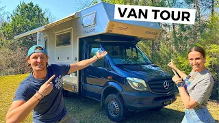 PRÉSENTATION de notre CAMPING-CAR familial 4X4 - VAN TOUR