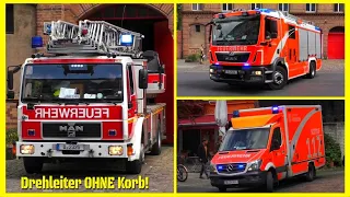 [Da fehlt doch etwas 🧐] Einsatzfahrt 》LHF + DL + RTW || Berliner Feuerwehr / Fw Prenzlauer-Berg 1300