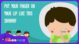 Put Your Finger on Your Lips Lyric Video - The Kiboomers Preschool Songs & Nursery Rhymes