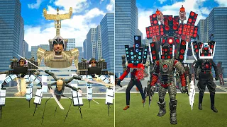 Evolution Of Upgraded Titan Speakerman Vs Team Astro Detainer Skibidi Toilet In Garry's Mod!
