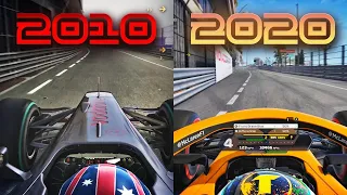 Evolution of the F1 Games: 2010 - 2020
