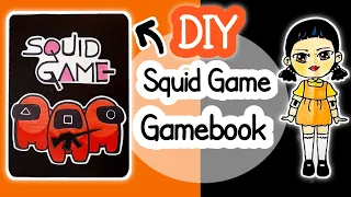 How to make SQUID GAME Gamebook at home with Paper...🎲 inspired by @Tonniartandcraft#The gamebook