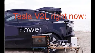 Tesla's can do Vehicle To Load V2L right now!