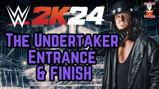 WWE2K24 The Undertaker Entrance & Finish