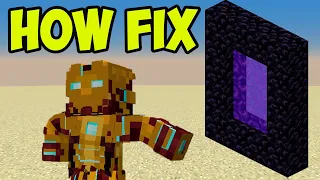 MINECRAFT NETHER PORTAL NOT WORK (ALL WAYS IN 2024) HOW OT FIX