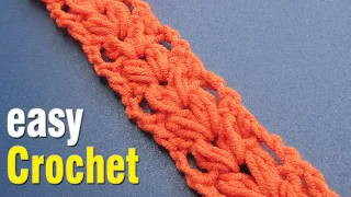 Crochet: How to Crochet a Simple Puff stitch Cord. Free crochet puff stitch cord pattern.