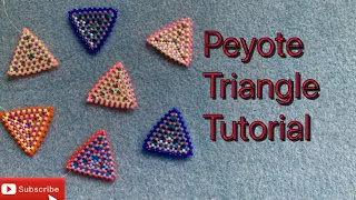 How to: Peyote stitch triangle tutorial for beginners