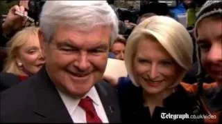 Gingrich greets voters to grab last minute support