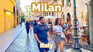 Milan, Italy 🇮🇹 - Summer Walking Tour 4K-HDR 60fps