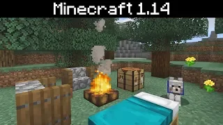 Minecraft 1.14 - Campfires, Lectern and Cartography Table Functions, Angry Witches