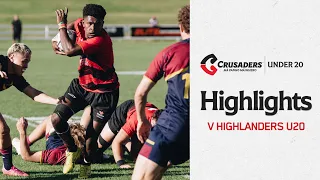 U20 Highlights | Crusaders v Highlanders | 2024