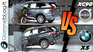 2019 Volvo XC90 vs 2020 BMW X5 - CRASH TEST