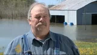 Floods destroy valuable crop land in US