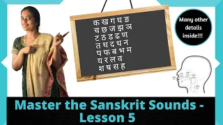 The Sanskrit consonants - Varnamala Series - Episode 5