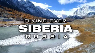 AMAZING SIBERIA - RUSSIA ★ Полет над Сибирью ★ Ambient Aerial in 4K ||► 15 min 🇷🇺