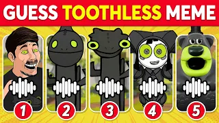 🔊Guess Toothless Dance Meme🎤 | Otamatone, Freddy Fazbear, Pomni, MrBeast, Skibidi Toilet