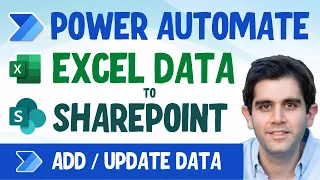 Add & Update Excel Data to SharePoint List using Power Automate | Excel Import using flow